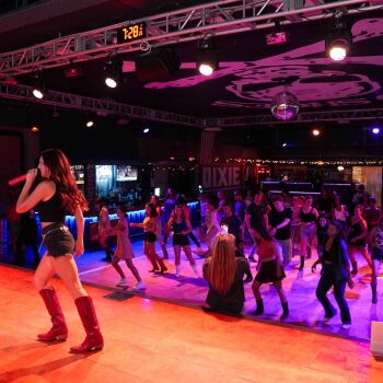 Advanced Line Dance Class at Moonshine Beach
