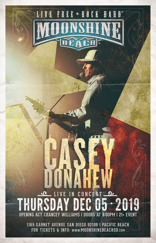 Casey Donahew with Chancey Williams Live in Concert at Moonshine Beach - Moonshine Beach