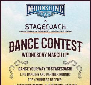 Stagecoach Dance Contest at Moonshine Beach, Wednesday, March 11th, 2020