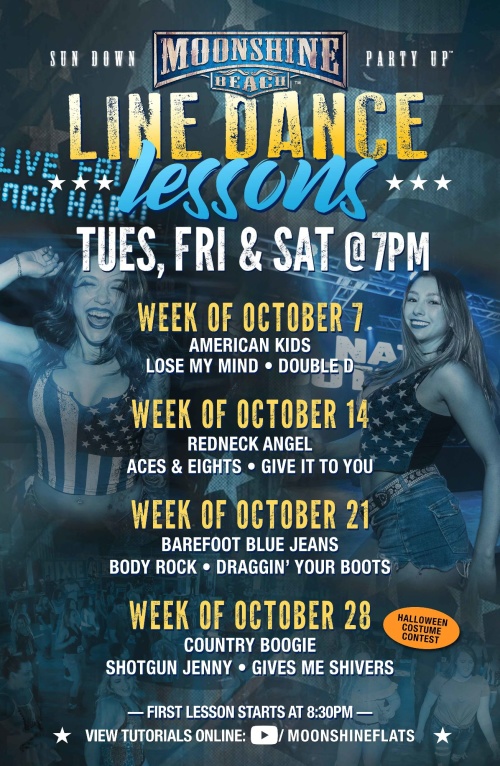 Line Dance Lessons at Moonshine Beach - Moonshine Beach