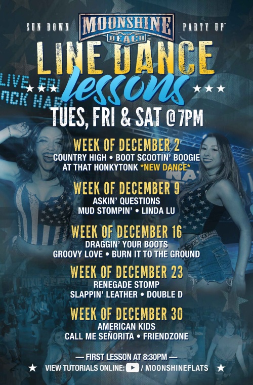 Line Dance Lessons at Moonshine Beach - Moonshine Beach