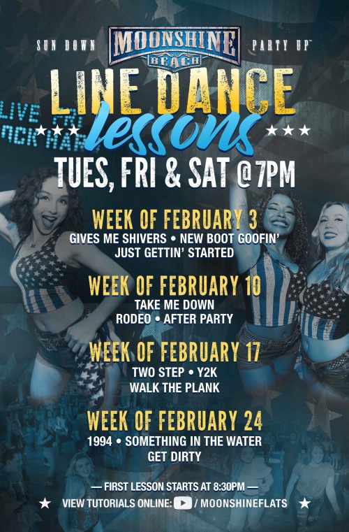 Line Dance Lessons at Moonshine Beach - Moonshine Beach