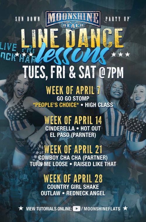 Line Dance Lessons at Moonshine Beach - Moonshine Beach