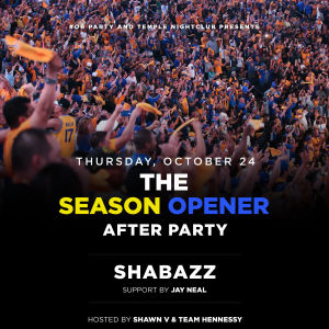 Season Opener After Party, Thursday, October 24th, 2019