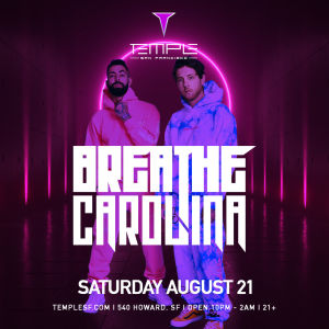 Breathe Carolina, Saturday, August 21st, 2021