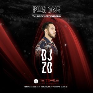 +1 Thursdays w/ DJ Zo, Thursday, December 9th, 2021