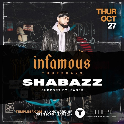 Infamous Thursdays w/ Shabazz @ LVL 55 - Temple Nightclub