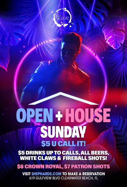 Jake De La Cruz Open + House Sundays - Wave Nightclub