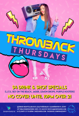 Throwback Thursdays, Thursday, March 28th, 2019