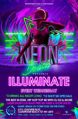 Neon Beach Presents ILLUMINATE, Wednesday, April 3rd, 2019