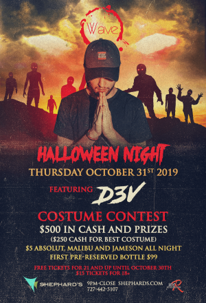 Shephard;s Halloween Night Party, Thursday, October 31st, 2019