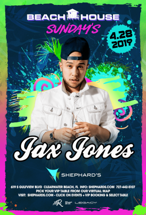 Jax Jones at Beach House Sundays, Sunday, April 28th, 2019