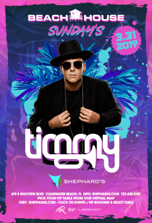 Timmy Trumpet at Beach House Sundays 3-31-19, Sunday, March 31st, 2019