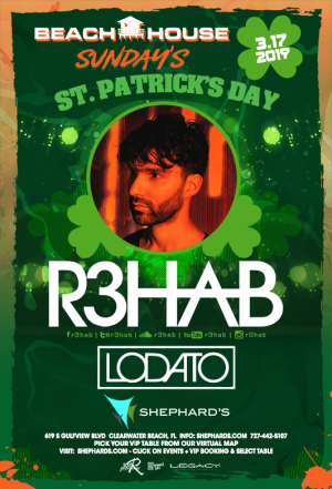 R3HAB at Beach House Sundays 3-19-19, Sunday, March 17th, 2019