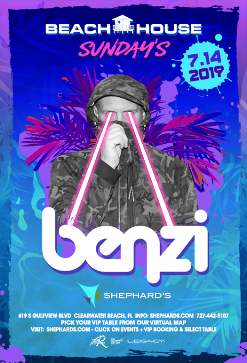 Benzi at Beach House Sundays - Tiki Beach