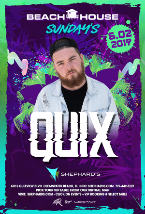 Quix at Beach House Sundays, Sunday, June 2nd, 2019