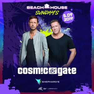 Cosmic Gate at Beach House Sundays, Sunday, June 9th, 2019