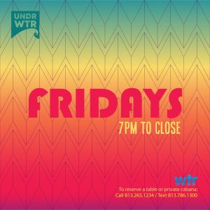 Undr:wtr Friday's, Friday, September 18th, 2020