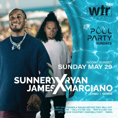 POOL PARTY SUNDAY MDW W/ SUNNERY JAMES & RYAN MARCIANO - WTR Pool