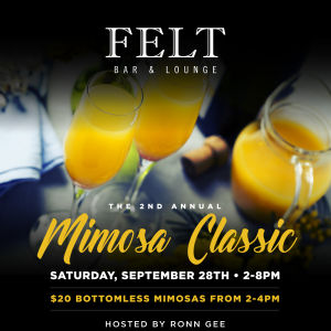 2nd Annual "Mimosa Classic" hosted by Ron Gee, Saturday, September 28th, 2019
