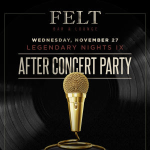 Legendary Nights IX, Wednesday, November 27th, 2019