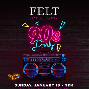 90's Party, Sunday, January 19th, 2020