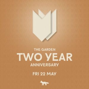 Flyer: THE GARDEN TWO YEARS ANNIVERSARY