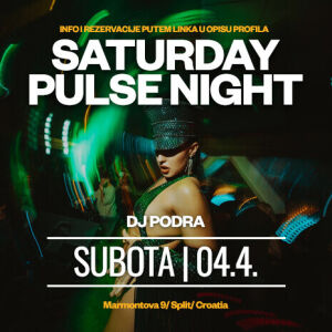 Flyer: SATURDAY PULSE NIGHT