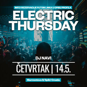 Flyer: ELECTRIC THURSDAY