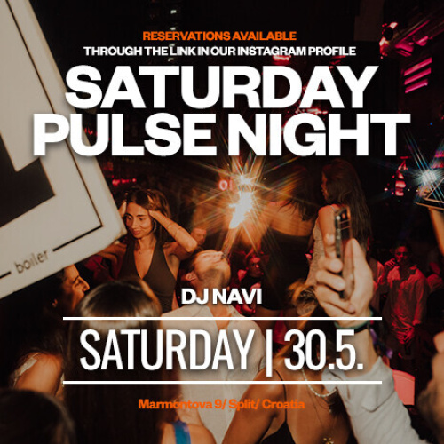 SATURDAY PULSE NIGHT - Flyer