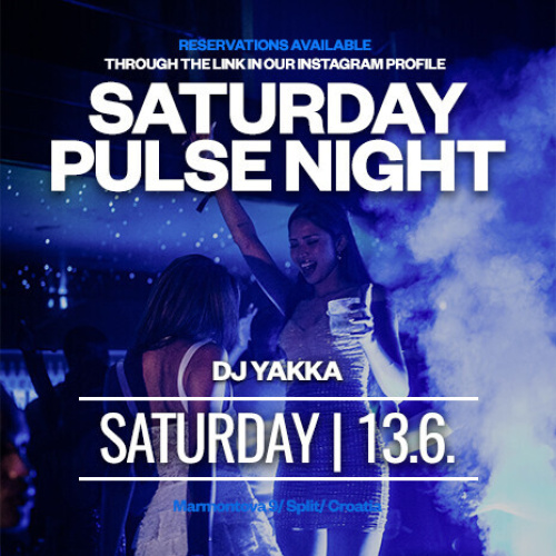 SATURDAY PULSE NIGHT - Flyer