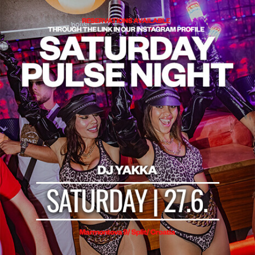 SATURDAY PULSE NIGHT - Flyer