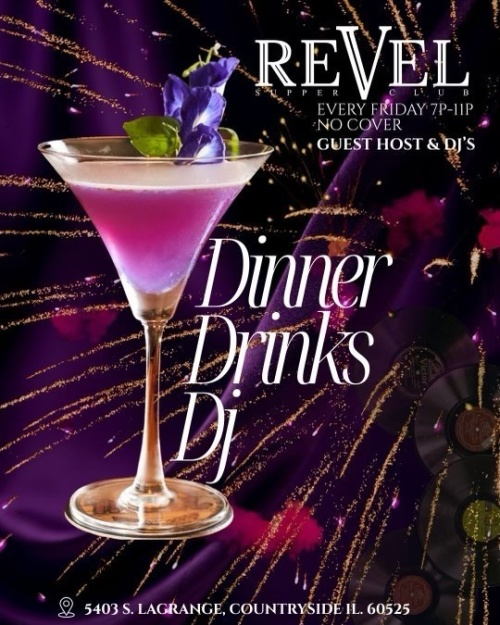 Dinner Drinks - Flyer