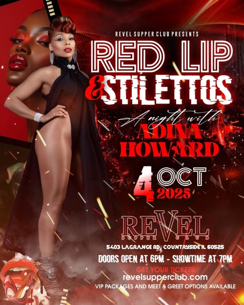 Red Lip & Stilettos... A Night With Adina Howard - Flyer