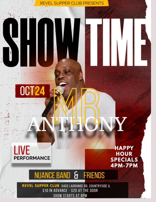 NUANCE BAND & FRIENDS FEATURING MR SHOWTIME - Flyer