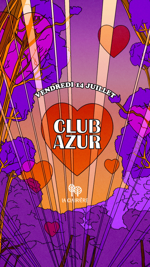 Flyer: La Clairière : CLUB AZUR