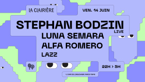 Flyer: La Clairière : STEPHAN BODZIN live