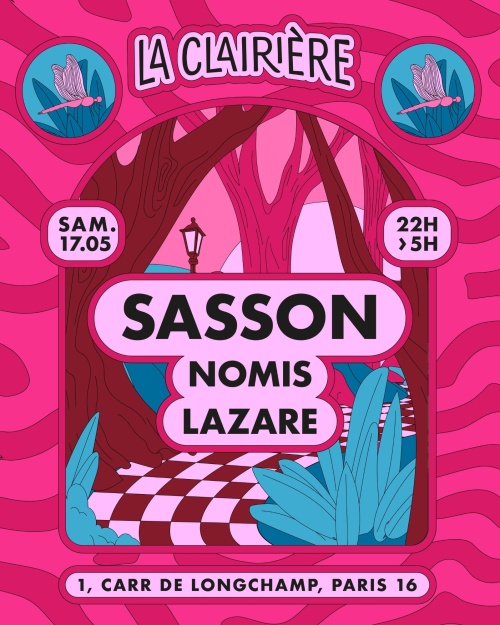 Flyer: La Clairière : Sasson, Nomis, Lazare