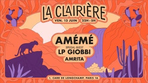 Flyer: La Clairière : Amémé, Lp Giobbi, Amrita