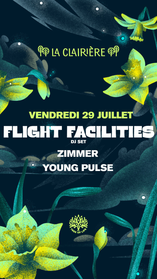 Flyer: La Clairière : FLIGHT FACILITIES, ZIMMER, YOUNG PULSE