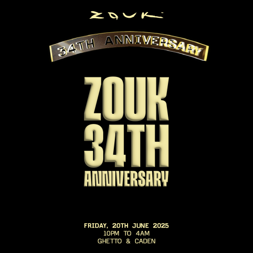Zouk: 34th Anniversary - Flyer