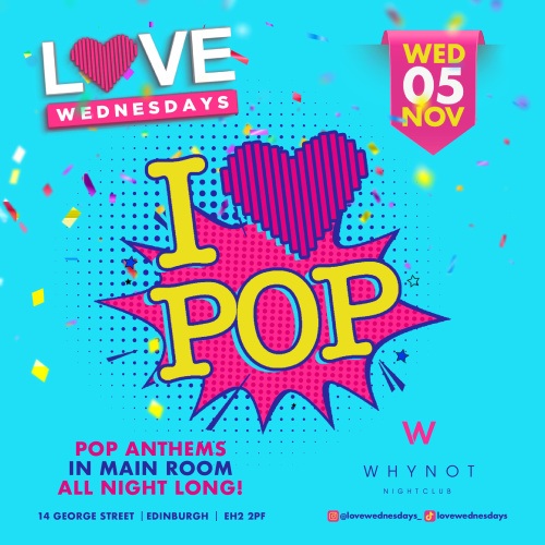 Love Wednesdays - I Love Pop - Flyer
