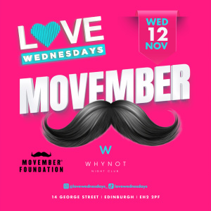 Flyer: Love Wednesdays - Movember