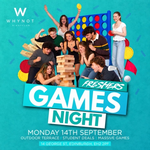 Games Night - Freshers 2026 - Flyer
