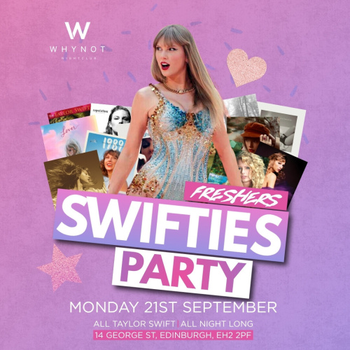 Taylor Swift Party - Freshers 2026 - Flyer