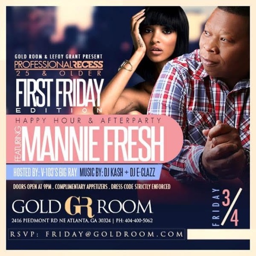 Gold Room Fridays :: 25 + :: For The Grown & Sexy