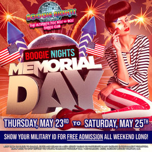 Boogie Nights Memorial Day, Friday, May 24th, 2024