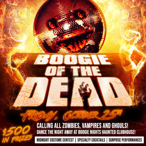 Flyer: Boogie Nights - Boogie of the Dead