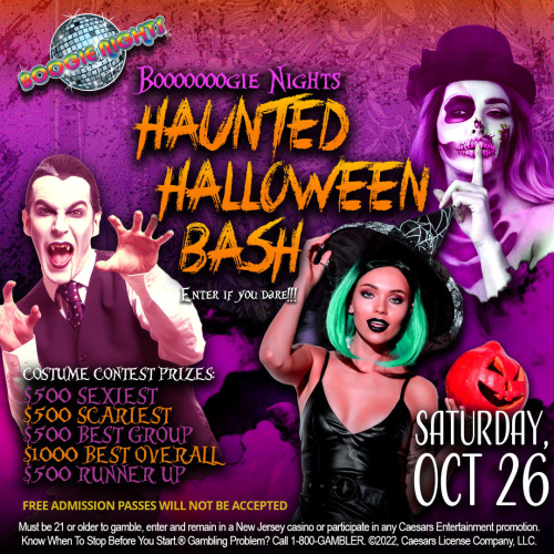 Flyer: Boogie Nights Haunted Halloween Bash