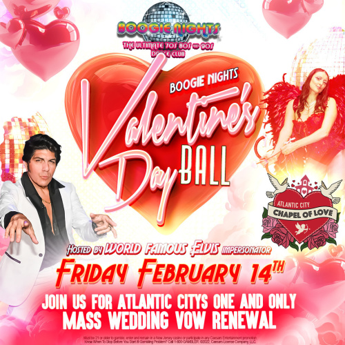 Boogie Nights Valentine's Day Ball - Flyer
